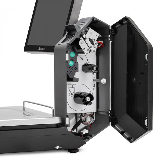 Торговые весы с печатью этикеток Mertech M‑ER 725 PM‑15.2 SELFPRINT