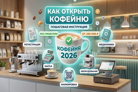Как открыть кофейню в 2026 году: с чего начать, сколько нужно денег, пошаговая инструкция