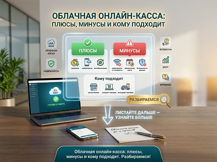 Облачная онлайн-касса: плюсы, минусы и кому подходит