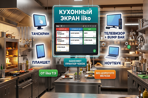 Кухонный экран iiko: как запустить на любом устройстве и навести порядок на кухне