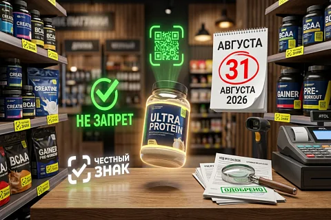 Спортивное питание запрещают? Нет — маркируют: что нужно знать магазину в 2026 году