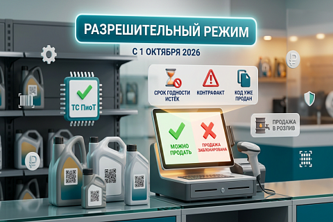 Моторные масла: разрешительный режим на кассах с 1 октября 2026